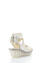 YULP571FLY 000 PEARL Lace-Up Sandals
